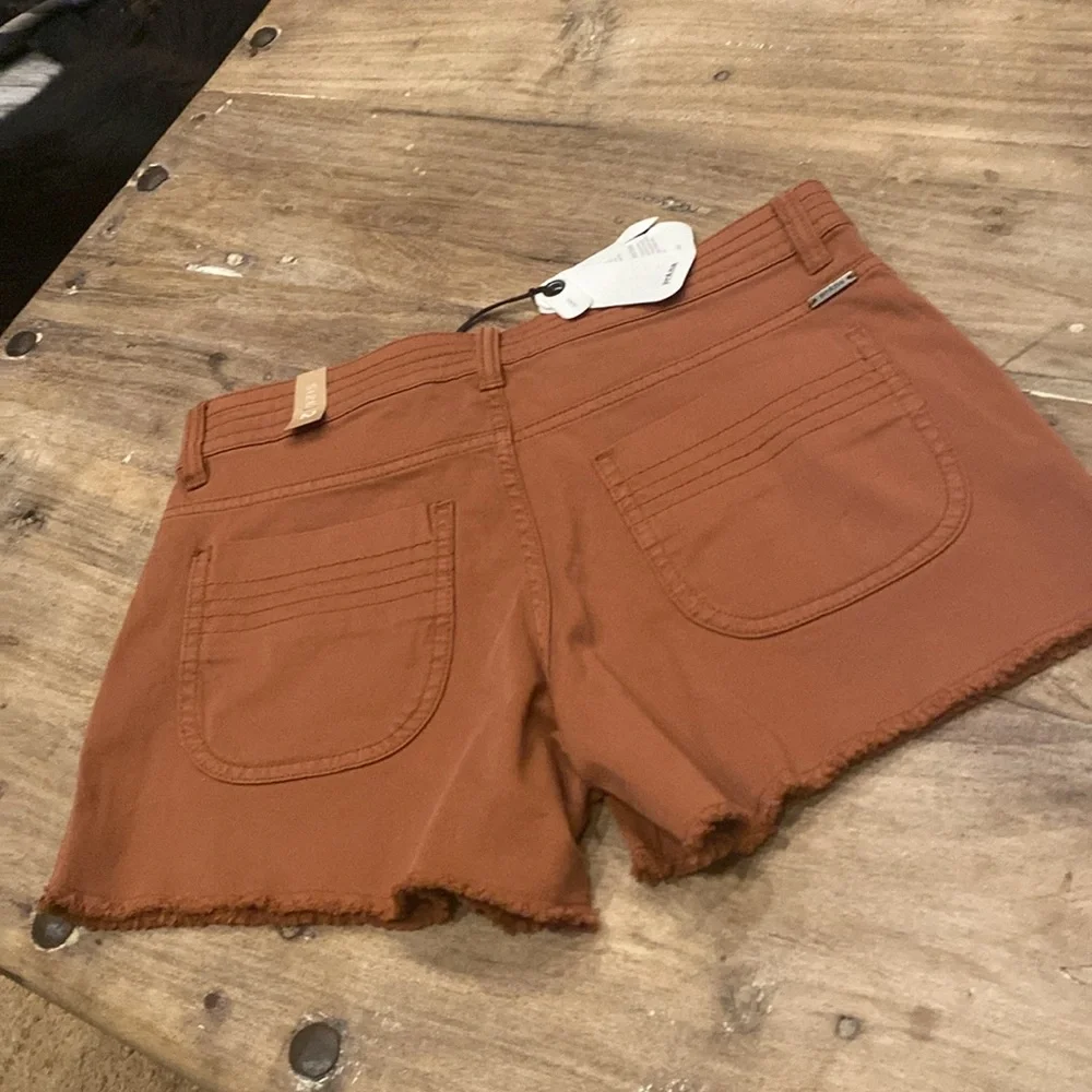 Prana rust colored fray shorts size 2 - Picture 6 of 11